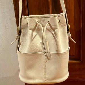 Vintage Coach bucket leather bag
